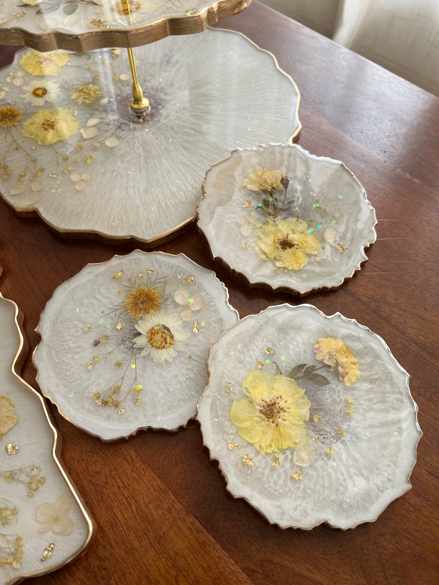 Ivory Rose Tray