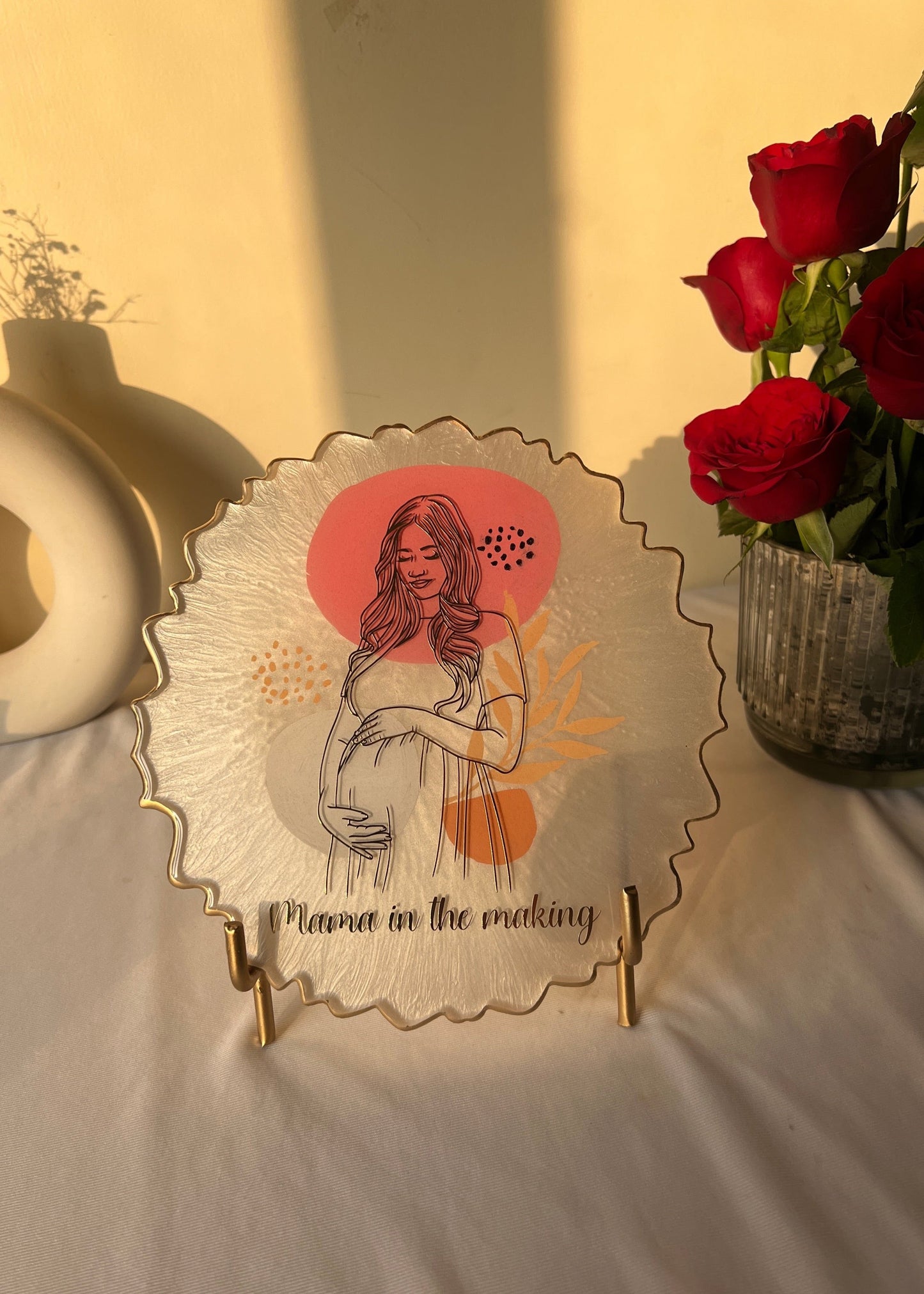 Mom-to-be Line Art Frame