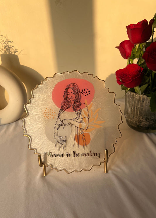 Mom-to-be Line Art Frame
