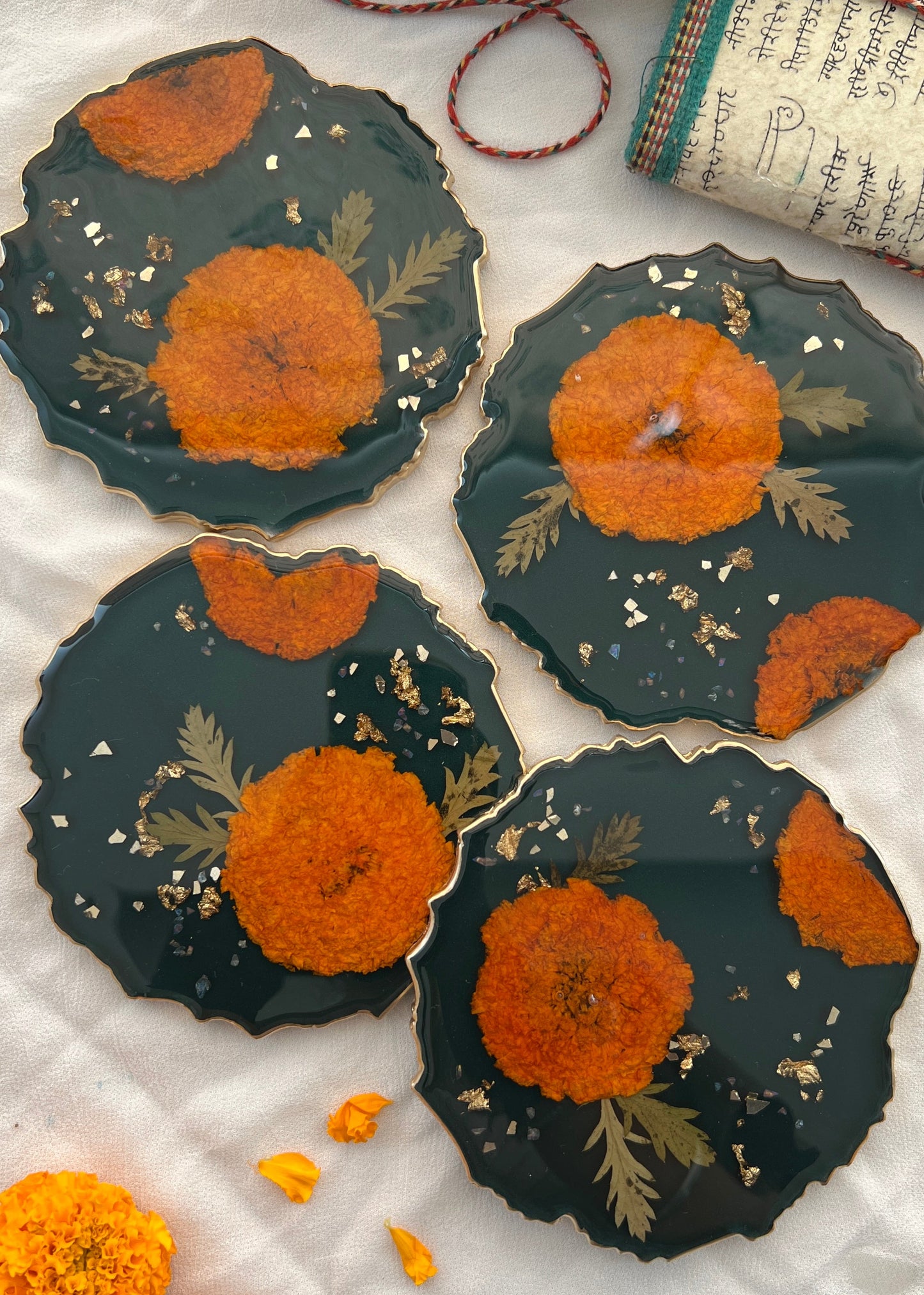 Marigold Meadow Coasters