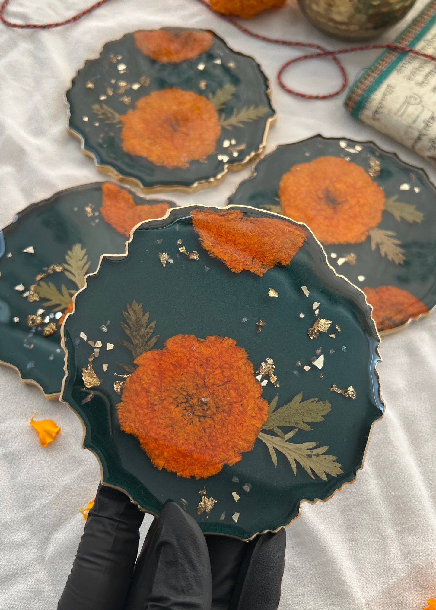 Marigold Meadow Coasters