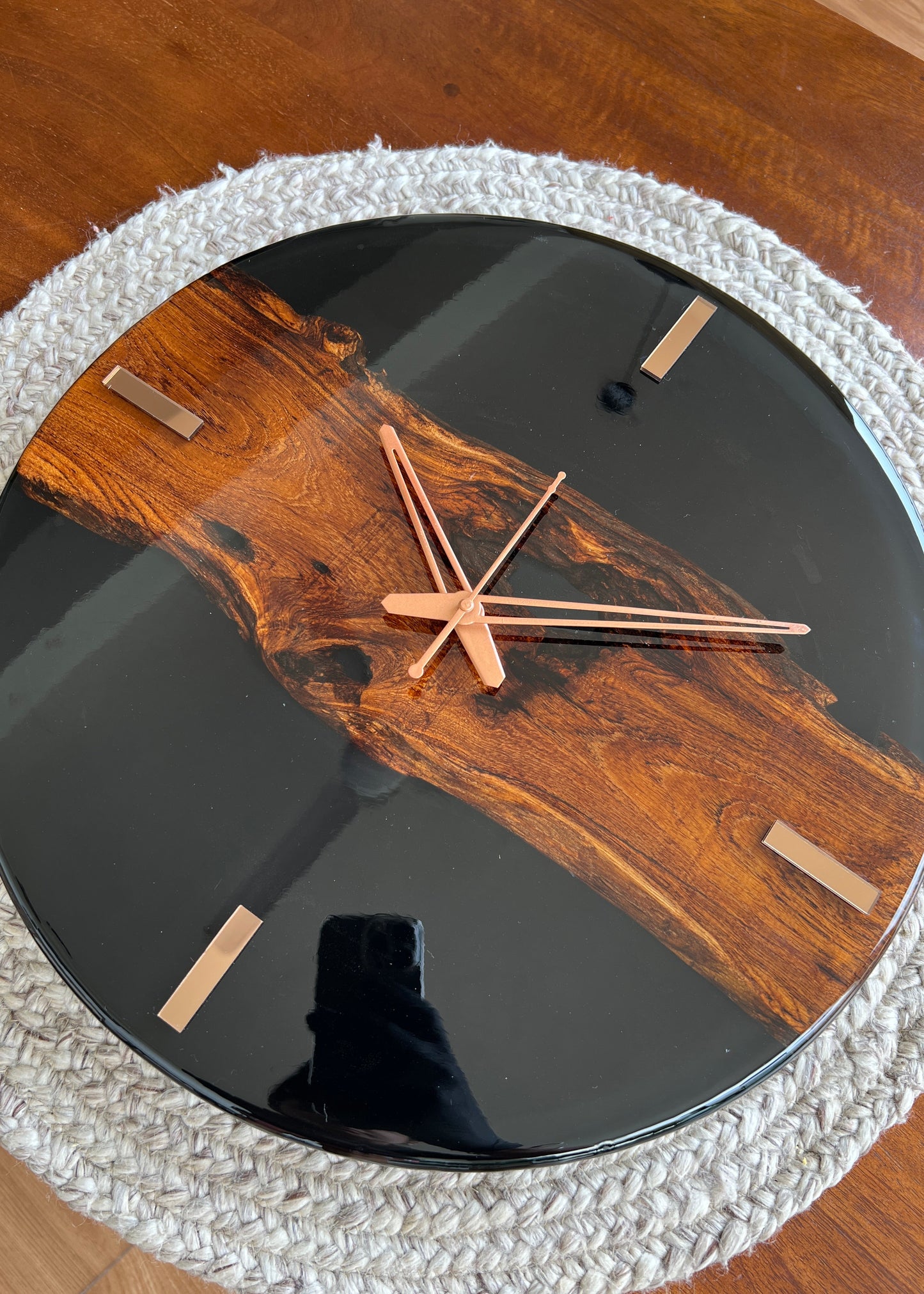 Walnut Edge Clock- 15”